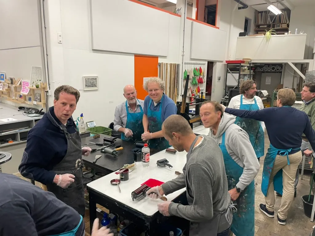 Foto bij Grafisch Atelier Den Bosch - Workshop ambachtelijke druktechnieken