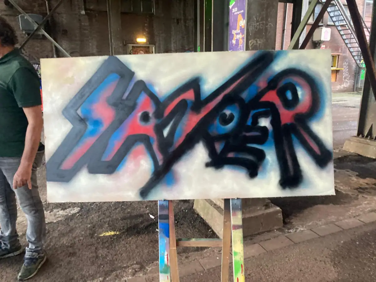 Foto bij Graffiti workshop